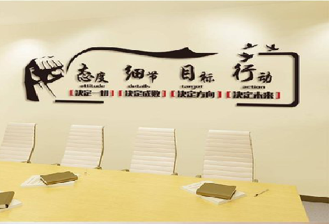 鲁甸企业文化墙主要展示什么？