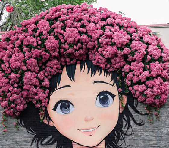 鲁甸墙体彩绘-网红墙打卡