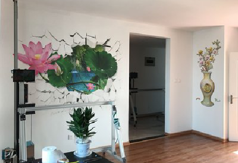 鲁甸墙体彩绘相比墙纸的优势。