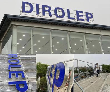 鲁甸楼顶发光字安装的注意事项。